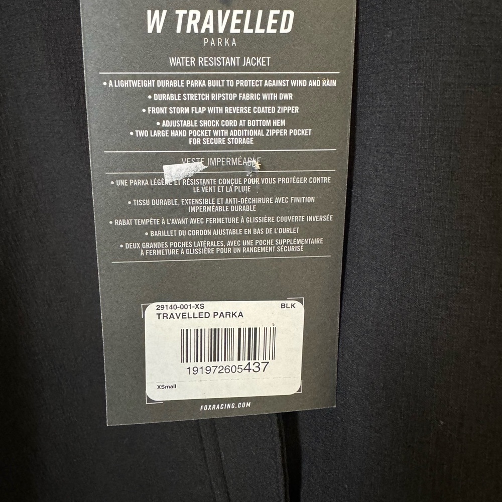Women’s Fox Racing Black Zip-Up Jacket - Picture 3 of 3